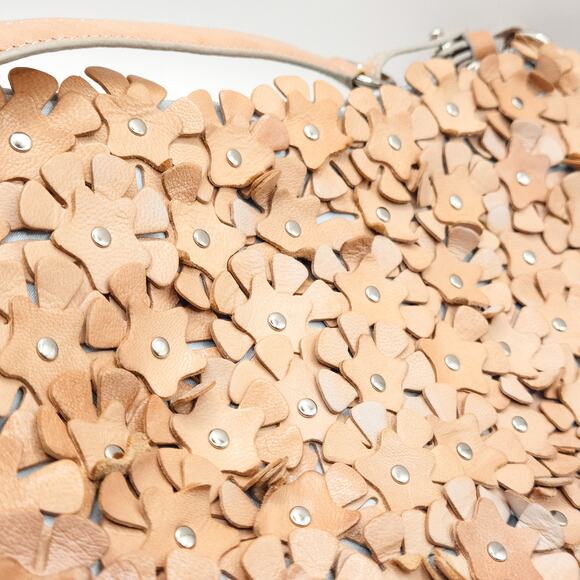 Francesco Basia Cottagecore Floral Leather Clutch Garden Party Resort - Picture 3 of 9